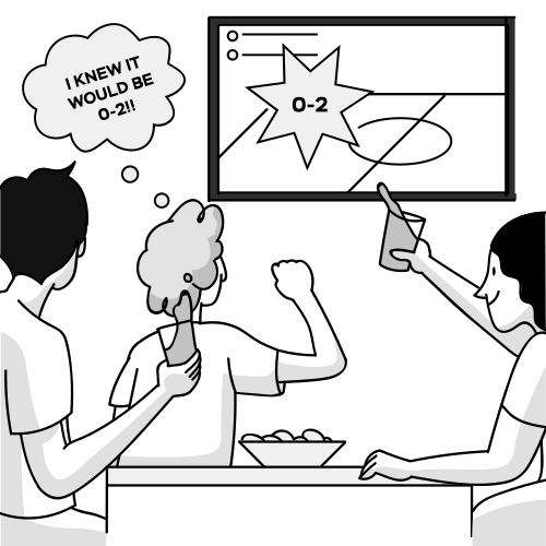 Hindsight Bias illustration