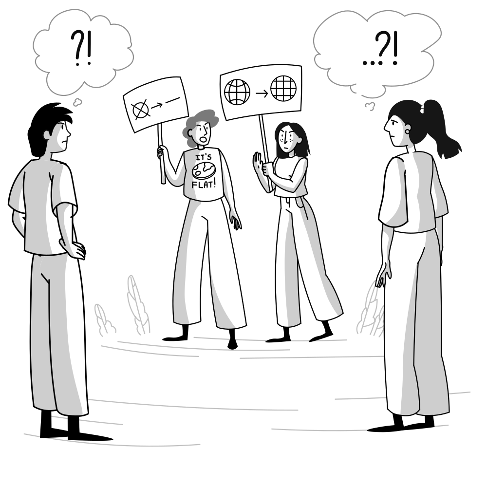 The False Consensus Effect illustration