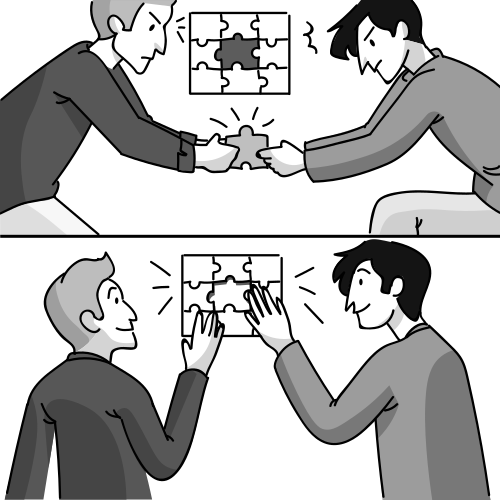Zero-sum Thinking illustration